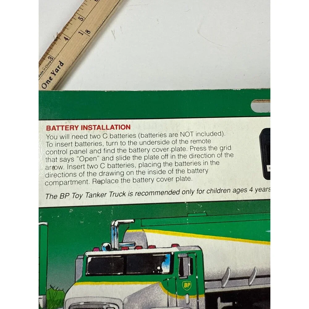 Vintage Bp 1992 Limited Edition 1:24 Remote Control Toy Tanker Truck Not tested